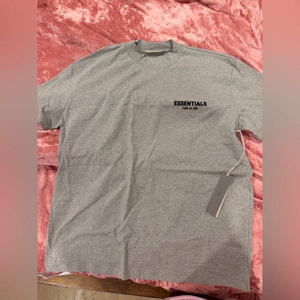 Essentials Heather Gray Short Sleeve Tee